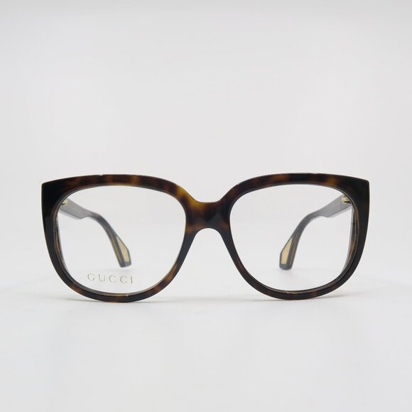 Gucci GG0470O 002 56mm Brown Tortoise Shell New Women's Eyeglasses Frames. - Picture 1 of 9